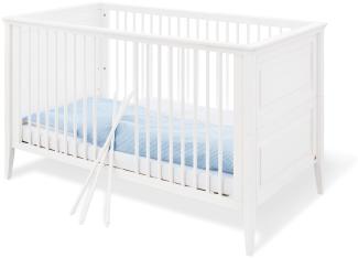 Pinolino 'Smilla' Kombi-Kinderbett 70x140 cm, weiß, 3-fach höhenverstellbar, Schlupfsprossen