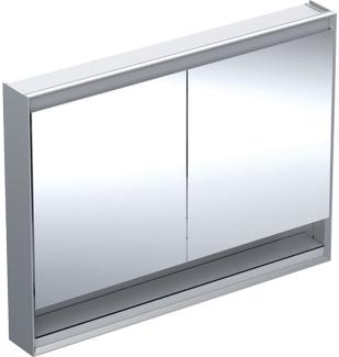 Geberit ONE Spiegelschrank mit ComfortLight, 2 Türen, Aufputzmontage, mit Nische, 120x90x15cm, 505. 835. 00, Farbe: Aluminium eloxiert - 505. 835. 00. 1