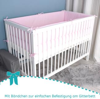Bettnestchen Soft Nest für Kinderbetten 60 x 120 rosa