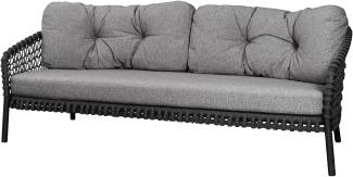 Cane-Line Kissensatz für Ocean large 3-Sitzer Sofa ohne Gestell Wove/Dark grey