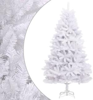 vidaXL Künstlicher Weihnachtsbaum Klappbar mit Ständer Weiß 210 cm