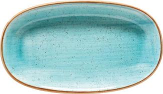 Aura Aqua Gourmet Platte oval 24 x 14cm