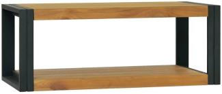 Wand-Badregal 90x45x35 cm Massivholz Teak