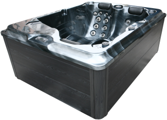 Outdoorwhirlpool FIJI Pearl Shadow Grau inkl. Abdeckung 210x160x80 cm