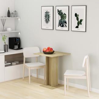 vidaXL Bistrotisch Sonoma-Eiche 60x60x75 cm Holzwerkstoff