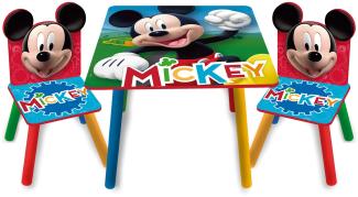 Mickey Mouse Holztisch mit Stühlen