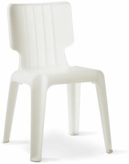 Authentics Wait Stuhl, Sitzgelegenheit, stapelbar, Polypropylen, Weiß Matt, 1085098