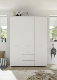 Kleiderschrank LEONA, 210 x 57 x 150 cm, weiß