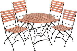 Sitzgruppe Gartenmöbel Sitzecke Tisch Gartentisch Stuhl Klappsuhl