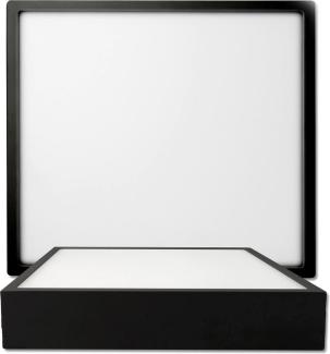 ISOLED LED Deckenleuchte PRO schwarz, 24W, 225x225mm, ColorSwitch 270030004000K, dimmbar