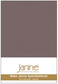 Janine Mako Jersey Spannbetttuch Bettlaken 180 - 200 x 200 cm OVP 5007 47 cappuccino