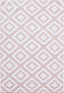 Kurzflor Teppich Pago rechteckig - 240x340 cm - Pink