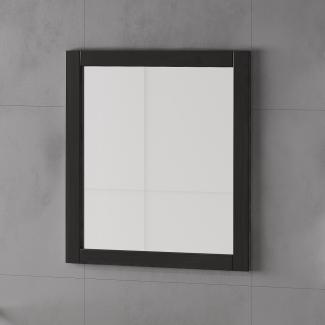 Badspiegel 62x70cm 'Seattle' Kiefer massiv schwarz