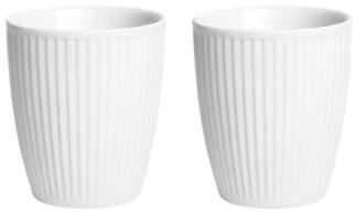 Pillivuyt Thermo mug Plissé - 8 cl - 2 pcs white