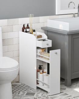 VASAGLE Badkommode Badezimmerschrank Toilettenschrank mit Schubladen