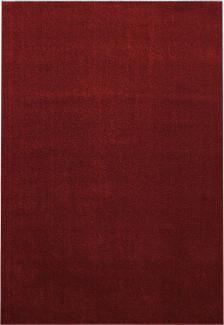 Kurzflor Teppich Alberto rechteckig - 160x230 cm - Rot
