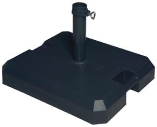 Doppler Profi-Beton-Rollsockel mit Bodenschoner, schwarz,42 kg, für Sonnenschirme bis Ø 250 cm