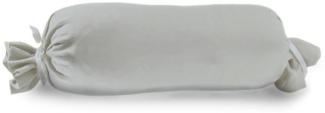 Vario Kissenbezug Jersey für Nackenrolle, granit, 15 x 40 cm