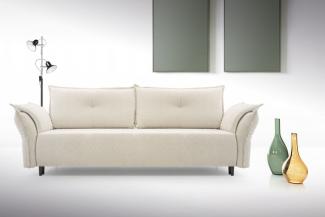 Sofa 2-Sitzer Couch Napoli Raven 22 Creme