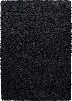 Hochflor Teppich Drago rechteckig - 160x230 cm - Taupe