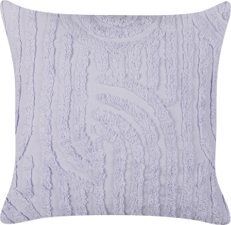 Dekokisen Baumwolle violett strukturiert 45 x 45 cm TELLIMA