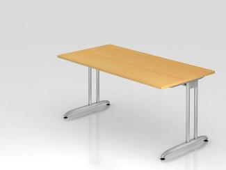 'BS16' Schreibtisch C-Gestell 160x80cm Eiche