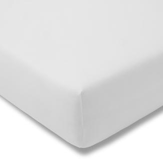 Estella Jersey Stretch Spannbetttuch Bettlaken 180 x 200 cm - 200 x 220 cm 6600 100 weiß