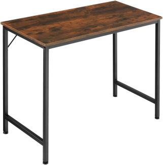 Schreibtisch Jenkins - Industrial dunkelbraun, 80 cm