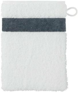 Feiler Handtücher Exclusiv mit Chenillebordüre | Waschhandschuh 15x20 cm | grau