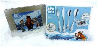 Ice Age 4 Kinderbesteck 4-tlg. mit Metallbox