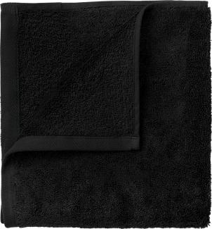 Blomus Gästehandtücher 4er Set Riva, Gästehandtuch, Handtuch, Baumwolle, Black, 30 x 30 cm, 66302