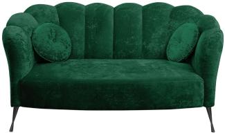 Sofa Telomin (Farbe: Eureka 2121, Füße: Schwarz Chrom)