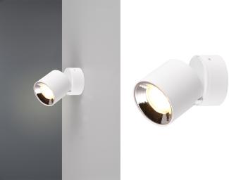 LED Deckenstrahler Weiß 1 Spot schwenkbar dimmbar Ø 9cm