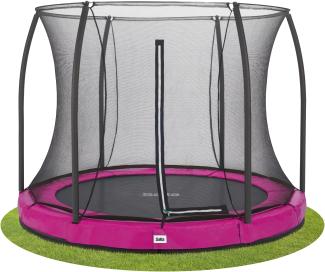Salta 'Comfort Edition Ground' Rundes Bodentrampolin mit Netz, pink, 251 cm