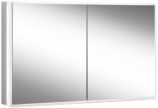 Schneider PREMIUM Line Superior LED Lichtspiegelschrank, 2 Doppelspiegeltüren, 1025x73,6x16,7cm, 181. 100, Ausführung: EU-Norm/Korpus silber eloxiert - 181. 100. 02. 50
