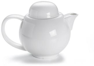 Teekanne 6 Tassen mit Sieb DoK 1020 ml / Maxwell & Williams / White Basics / Round / Kanne / Kaffeekanne / Porzellankanne