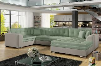 Ausziehbares Sofa DARINA, U-Form, 340x73x190, soro 34/soro 83, recht
