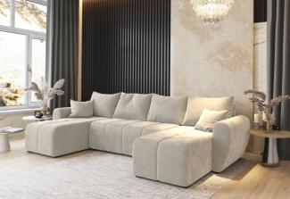 Sofa mit Schlaffunktion in U-Form MOLISA, 311x82x145, Cosmic 10