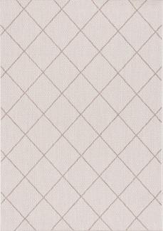 Dekoria Teppich Lineo Rhombs wool/mink 120x170cm