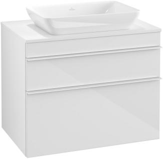 Villeroy & Boch VENTICELLO Waschtischunterschrank 75 cm breit, Weiß, Griff Weiß