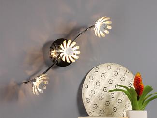 LED Deckenlampe Bloom 3-flammig 50cm Silberfarben