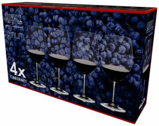 Riedel Vinum Cabernet Sauvignon / Merlot, 4er Set, Rotweinglas, Weinglas, Wein Glas, 610 ml, 6416/0-1