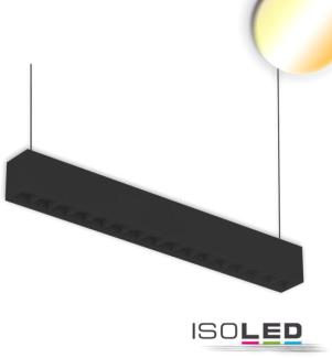 ISOLED LED Aufbau/Hängeleuchte Linear Raster 20W, anreihbar, schwarz, ColorSwitch 300035004000K