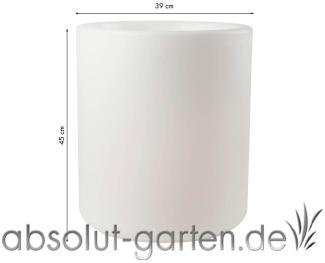 Blumentopf LED Shining Elegant Pot (weiß S RGB )