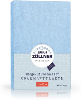 Julius Zöllner Spannbettlaken Frottee hellblau,60x120/70x140cm
