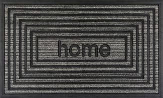 Lako 'home' Fußmatte, grau, 45 x 75 cm