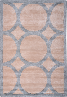 Teppich Viskose sandbeige grau 160 x 230 cm MALAN