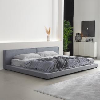 HOME DELUXE Bett mit Ablage GALAXIS mit Matratze H3 / H4 , 270 x 200 cm