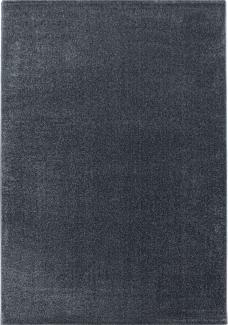 Kurzflor Teppich Roberto Läufer - 80x150 cm - Grau