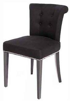 EICHHOLTZ Chair Key Largo Black Cashmere